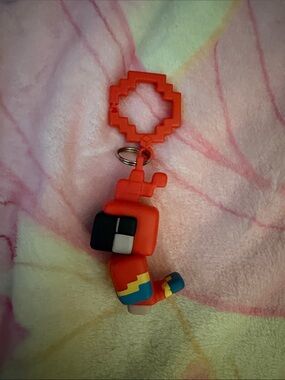 Minecraft parrot keychain